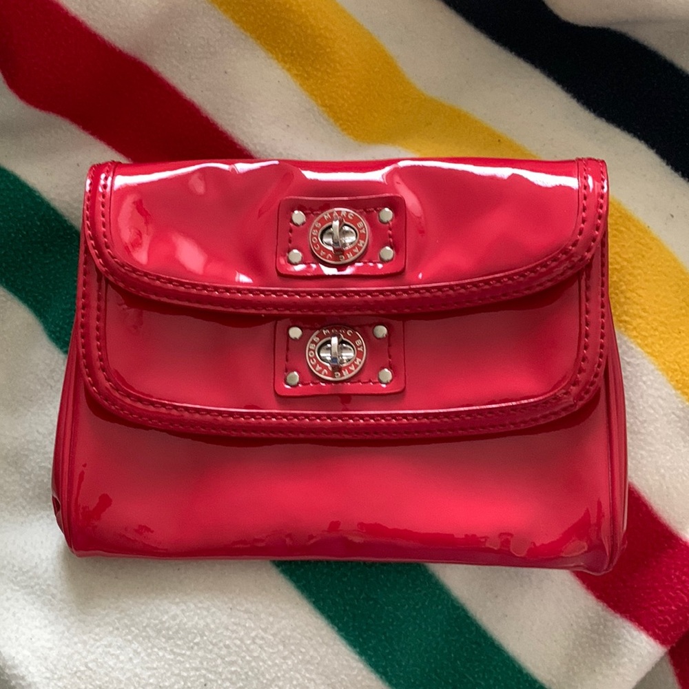MARC JACOBS Coral Patent Leather Clutch